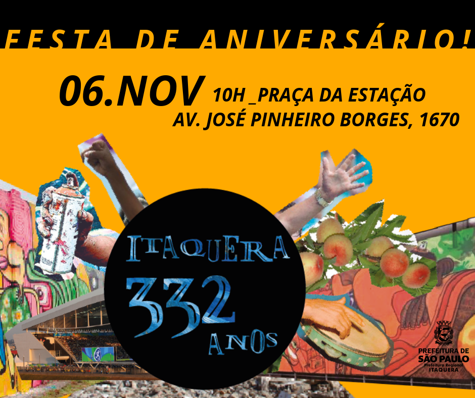 No dia 6 de novembro comemora-se o aniversário de Itaquera