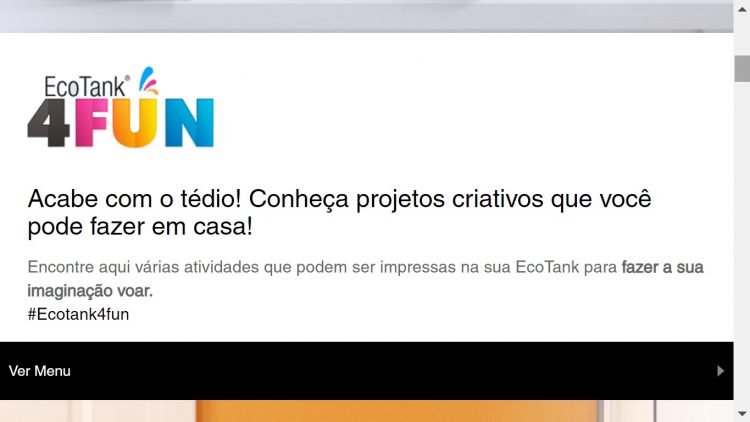 Epson lança site com diversões para toda a família