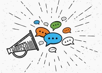 Com a voz, os leitores