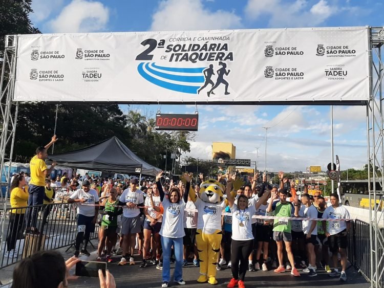 Corrida Solidária arrecadou 3 toneladas de alimentos no aniversário de Itaquera