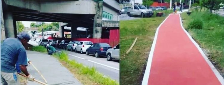 Pista em renovação