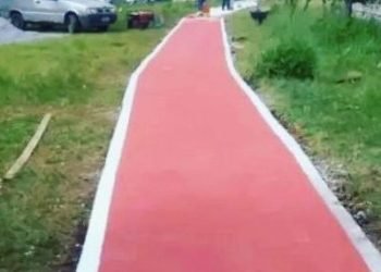 Pista em renovação