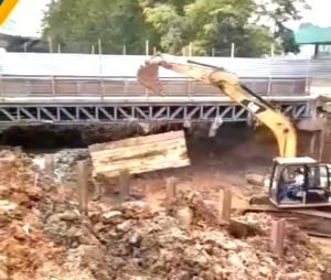 Obras no Córrego do Rio Verde