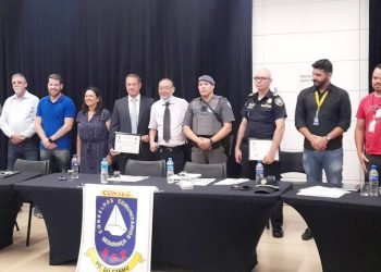 Mesa dos trabalhos do Conseg Parque do Carmo