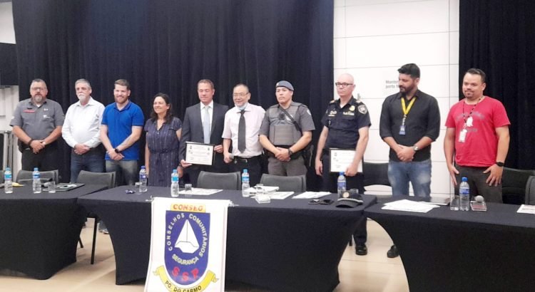 Mesa dos trabalhos do Conseg Parque do Carmo