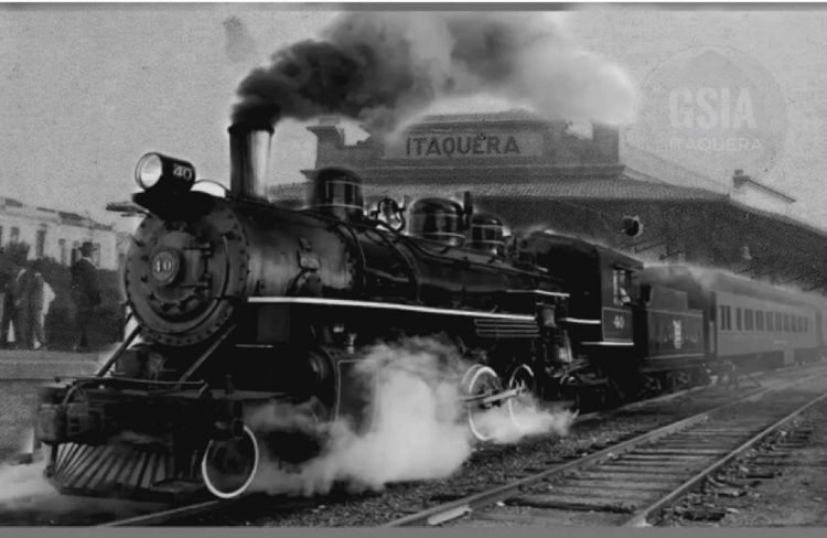 Por muitos anos a Maria Fumaça foi o meio de transporte dos itaquerenses