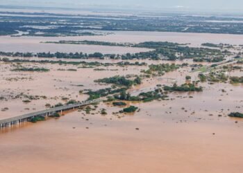 Reprodução Internet imagens das inundações no Rio Grande do Sul
