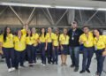 O conselheiro Anderson Rodrigues com equipe de atendentes do Atende de Itaquera