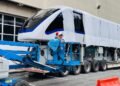 Novos trens comprados pelo Governo de SP para a Linha 15-Prata do Metrô chegam ao Pátio Oratório
