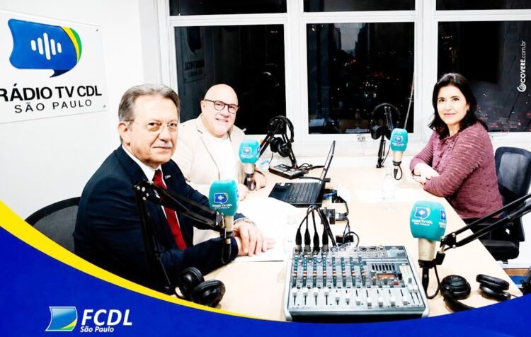 Senadora Simone Tebet participou de encontro na FCDL-SP e do podcast da Rádio TV CDL