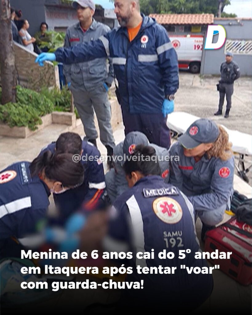 Menina cai do 5 andar em Itaquera apos imitar desenho