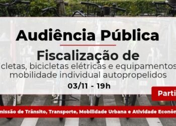 Audiência sobre equipamentos de mobilidade individual tem nova data definida